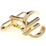 Gold Euro Symbol Cufflinks.JPG